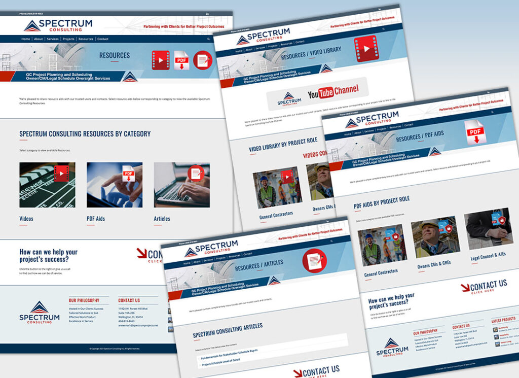 Spectrum Consulting – Case Study | Website Re-Design